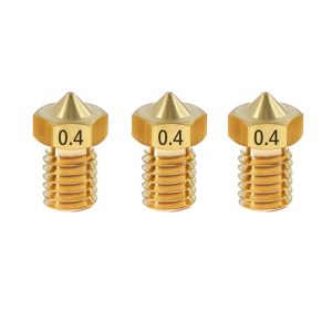 TWO TREES 3pcs 04mm Brass E3D V6 Nozzle with M6 Thread