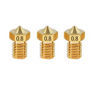 TWO TREES 3pcs 08mm Brass E3D V6 Nozzle with M6 Thread