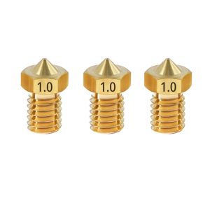 TWO TREES 3pcs 1mm Brass E3D V6 Nozzle with M6 Thread