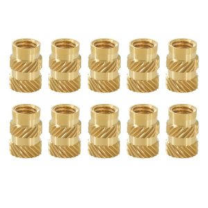 TWO TREES 10pcs M5 Mellow Brass Hot Melt Insert Nuts